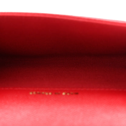 Chanel Caviar Quilted Flap Card Holder Wallet Red 5 of 8