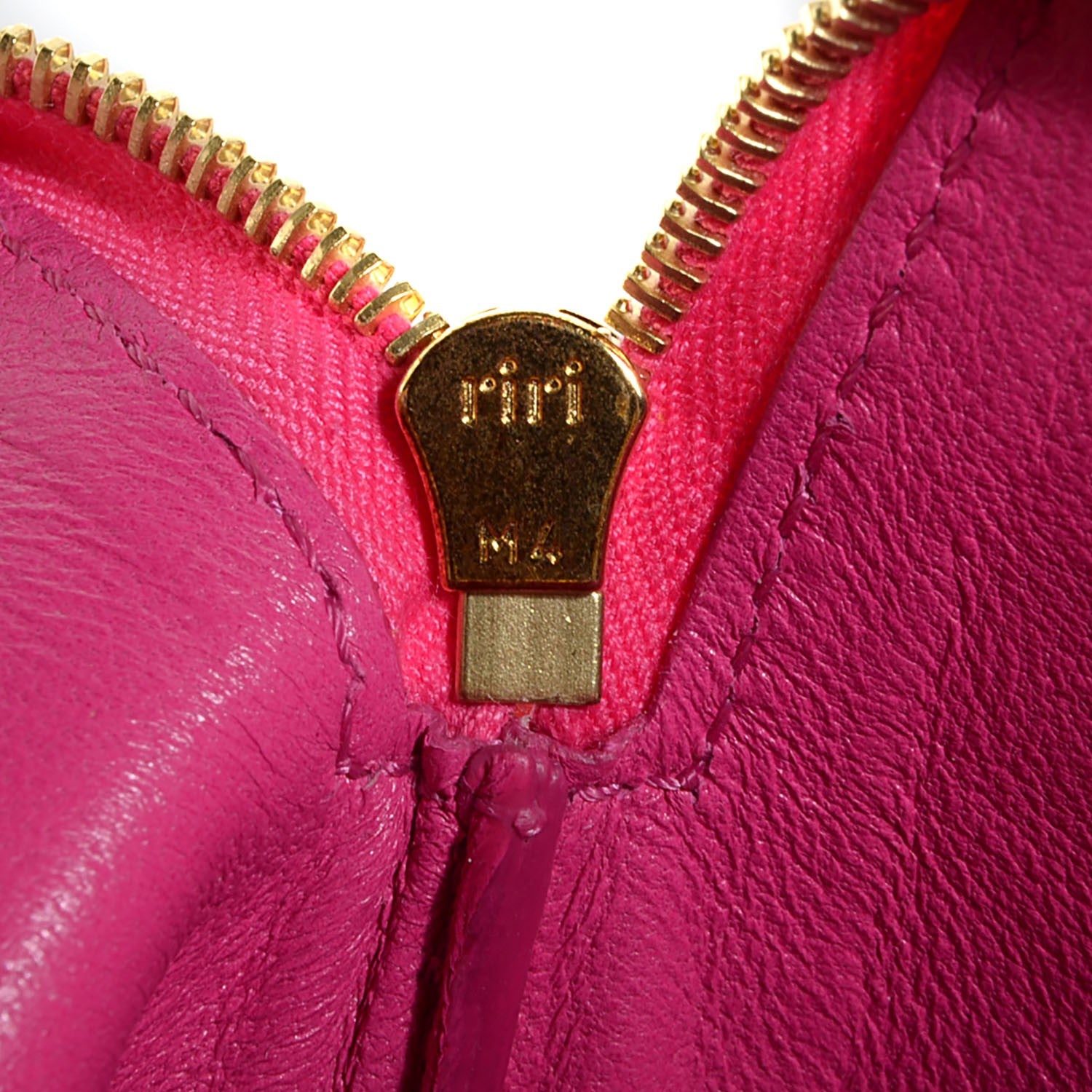 Celine Lambskin Bi-Color Solo Clutch Pouch Hibiscus 8 of 8