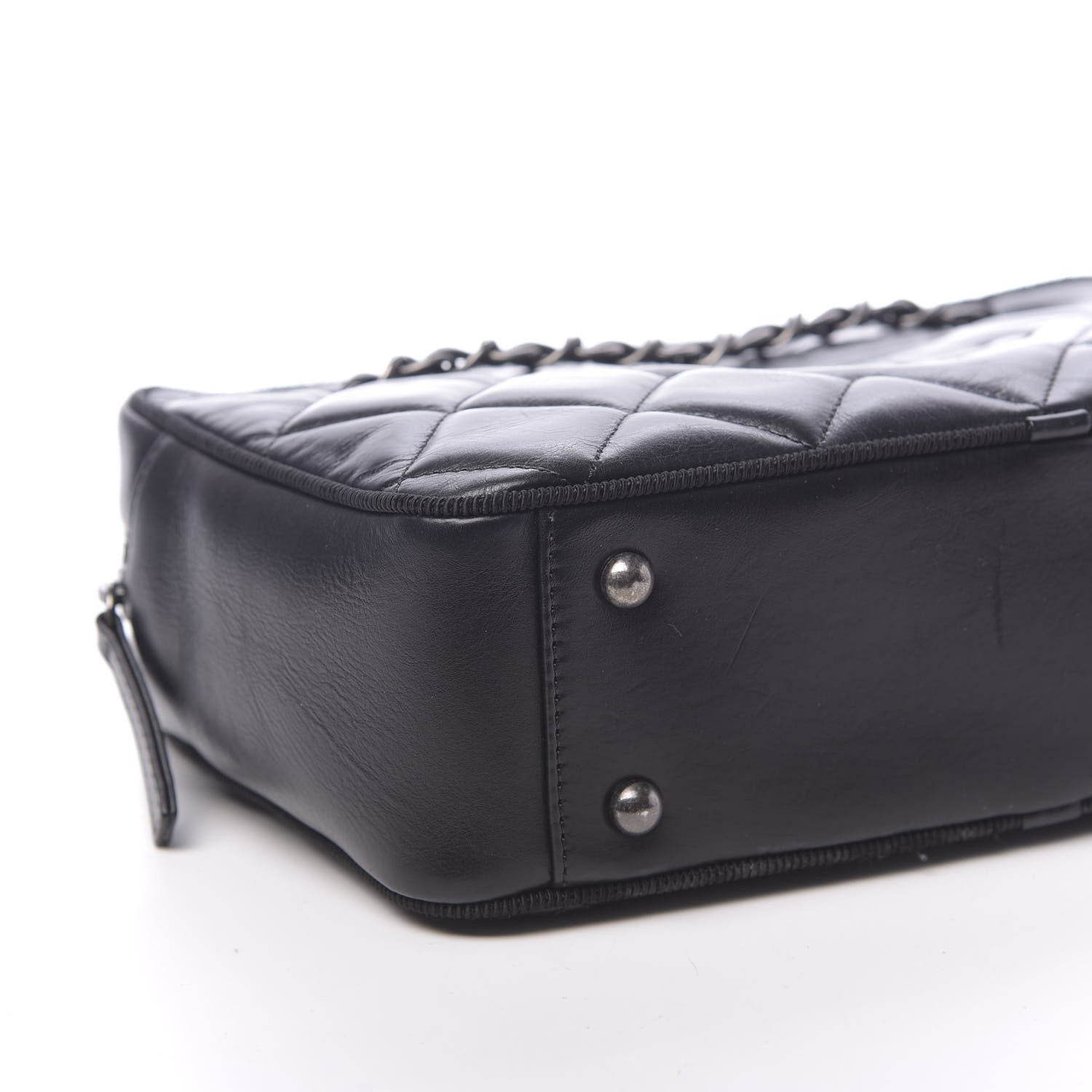 Chanel Calfskin Quilted Small Ballerine Camera Case Black 9 of 11