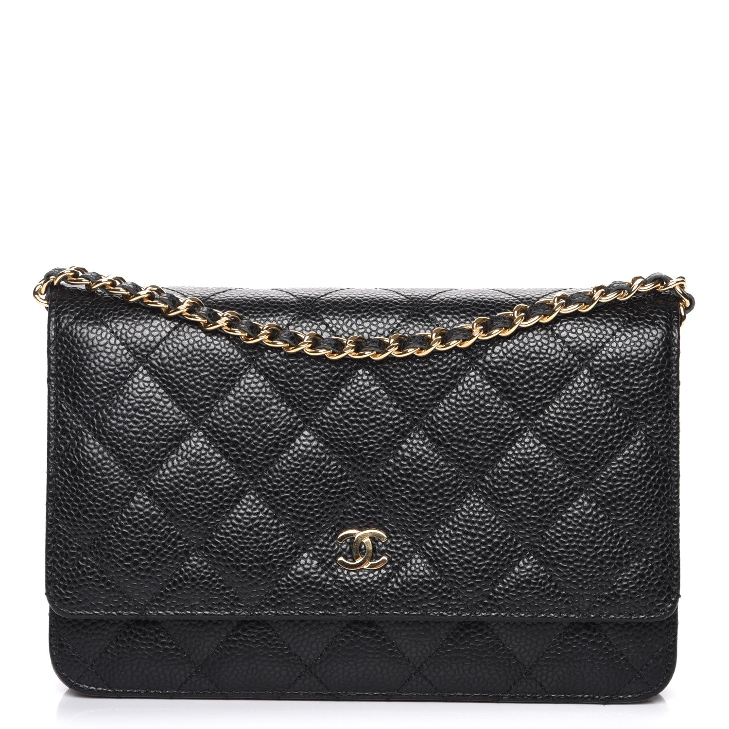 Chanel Caviar Quilted Wallet On Chain WOC Black 1 of 9