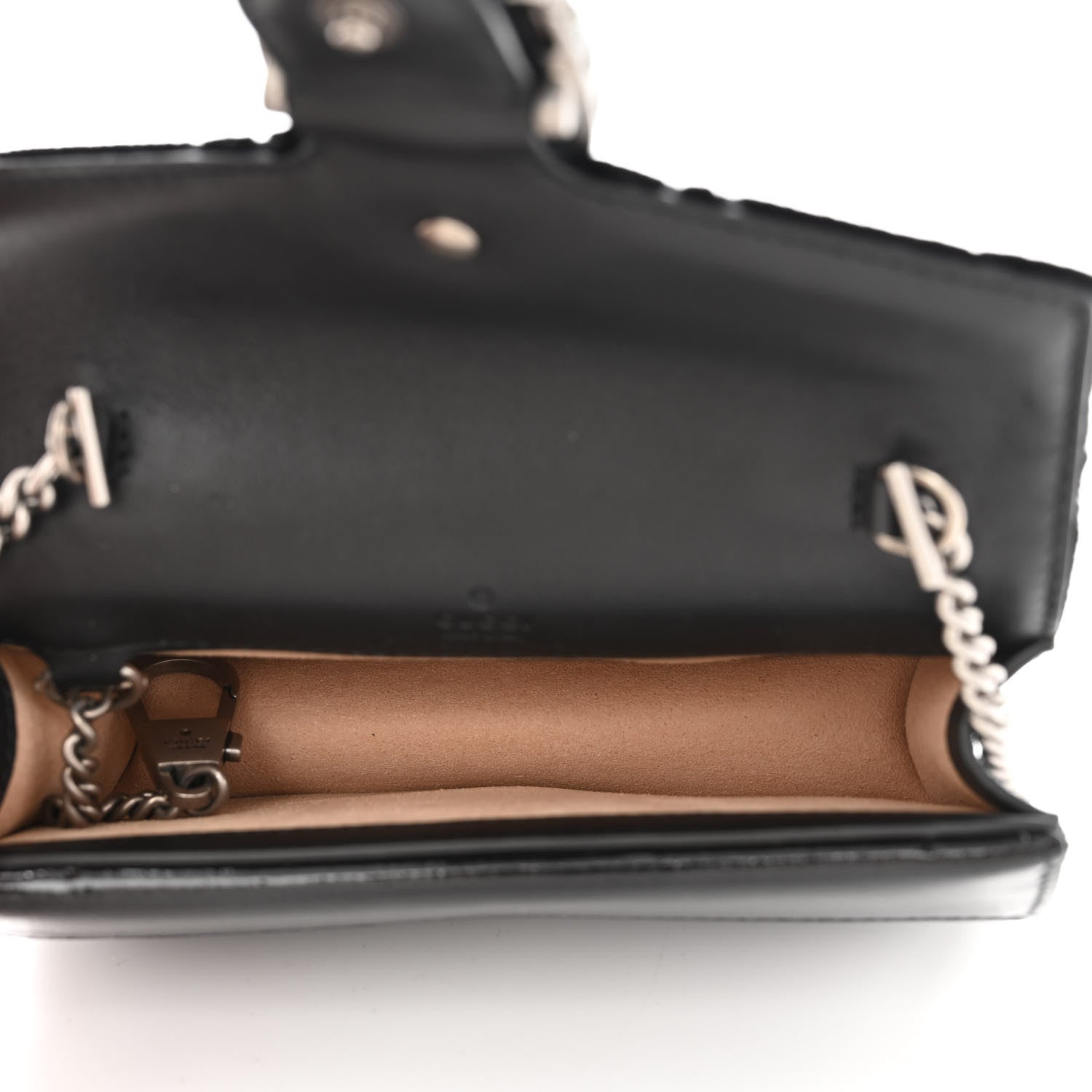 Gucci Velvet GG Monogram Super Mini Dionysus Shoulder Bag Black 5 of 10