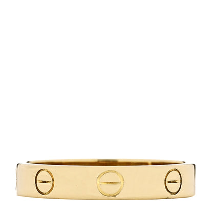 Cartier 18K Yellow Gold 3.5mm LOVE Wedding Band Ring 55 7.25 3 of 4
