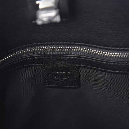 MCM Calfskin Ottomar Monogram Large Essential Tote Black 6 of 9