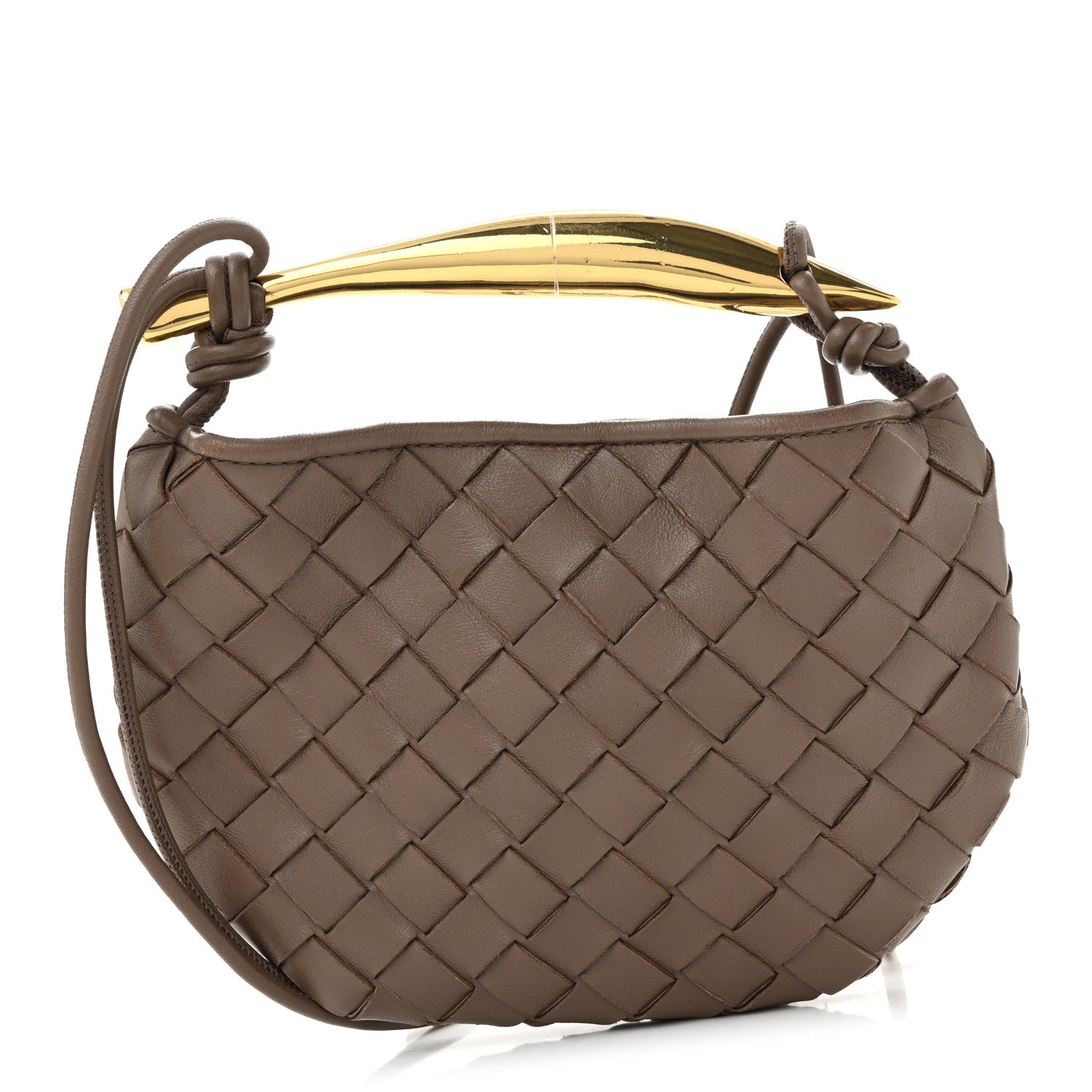 Bottega Veneta Nappa Intrecciato Mini Sardine Bag Taupe Grey 1 of 9