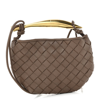 Bottega Veneta Nappa Intrecciato Mini Sardine Bag Taupe Grey 1 of 9