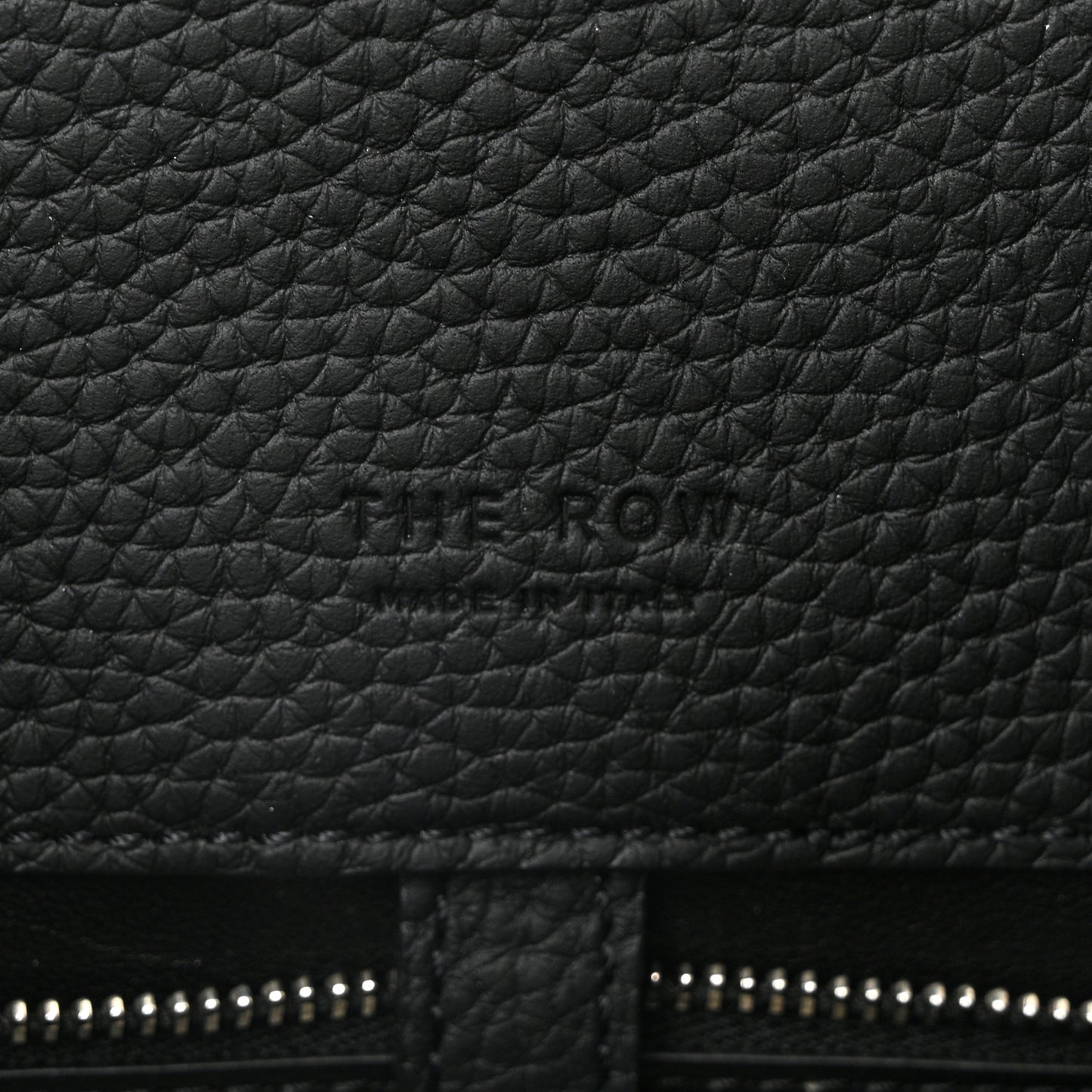 Matte Grained Calfskin Margaux Shoulder 12 Black