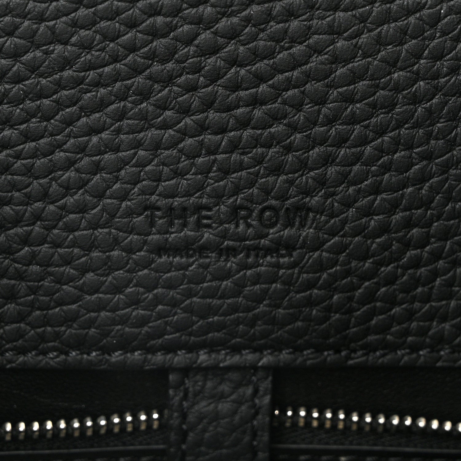 The Row Matte Grained Calfskin Margaux Shoulder 12 Black 6 of 9