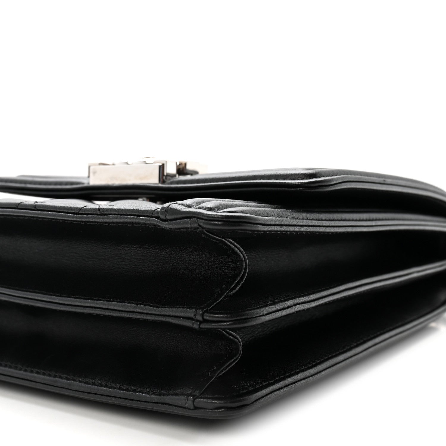 Chanel Calfskin Quilted North South Boy Flap Black 10 of 10
