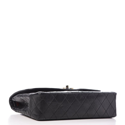 Chanel Lambskin Quilted Medium Double Flap Black 4 of 20
