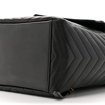Saint Laurent Lambskin Matelasse Monogram Joe Backpack Black 9 of 14