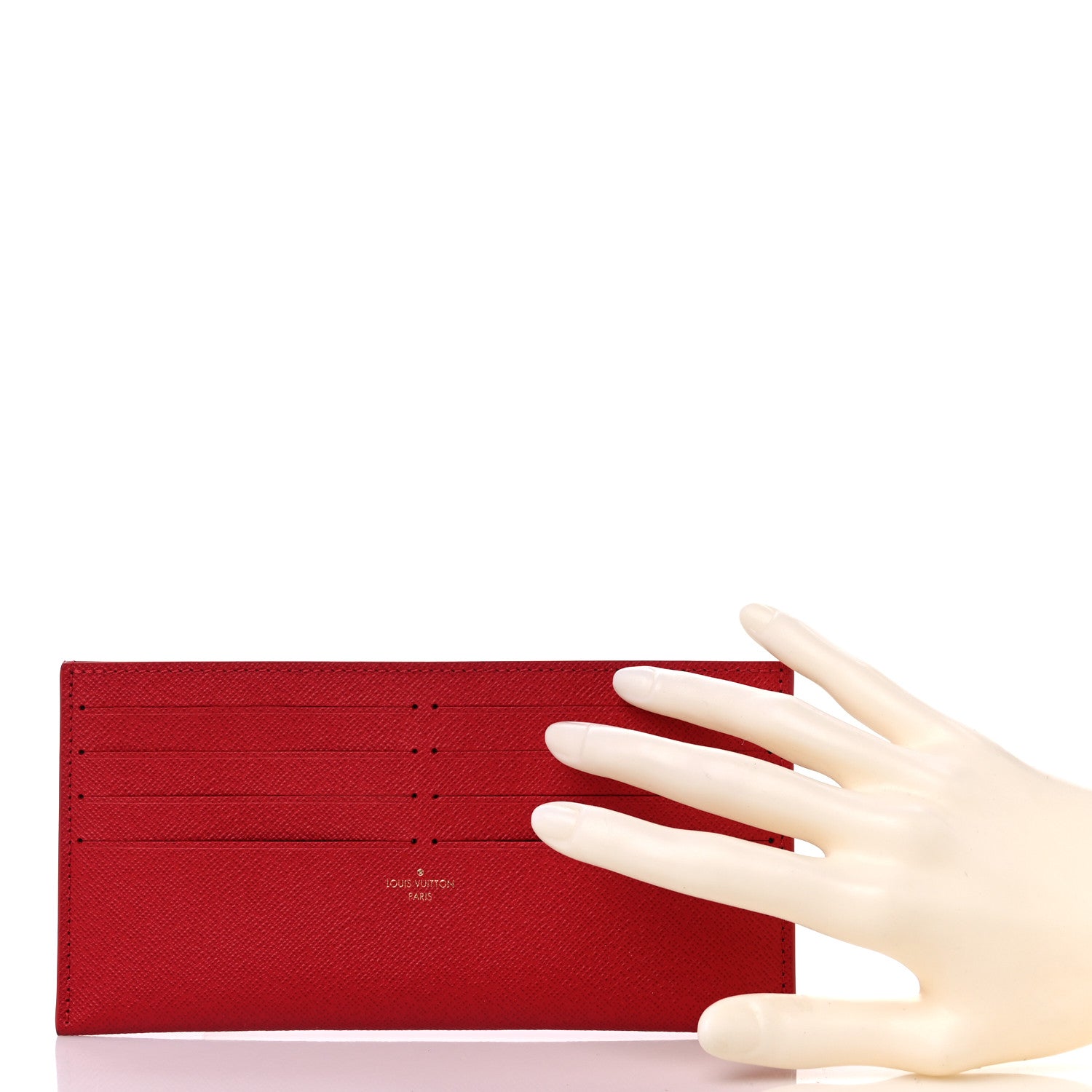 Louis Vuitton Calfskin Felicie Card Holder Insert Cherry 2 of 6