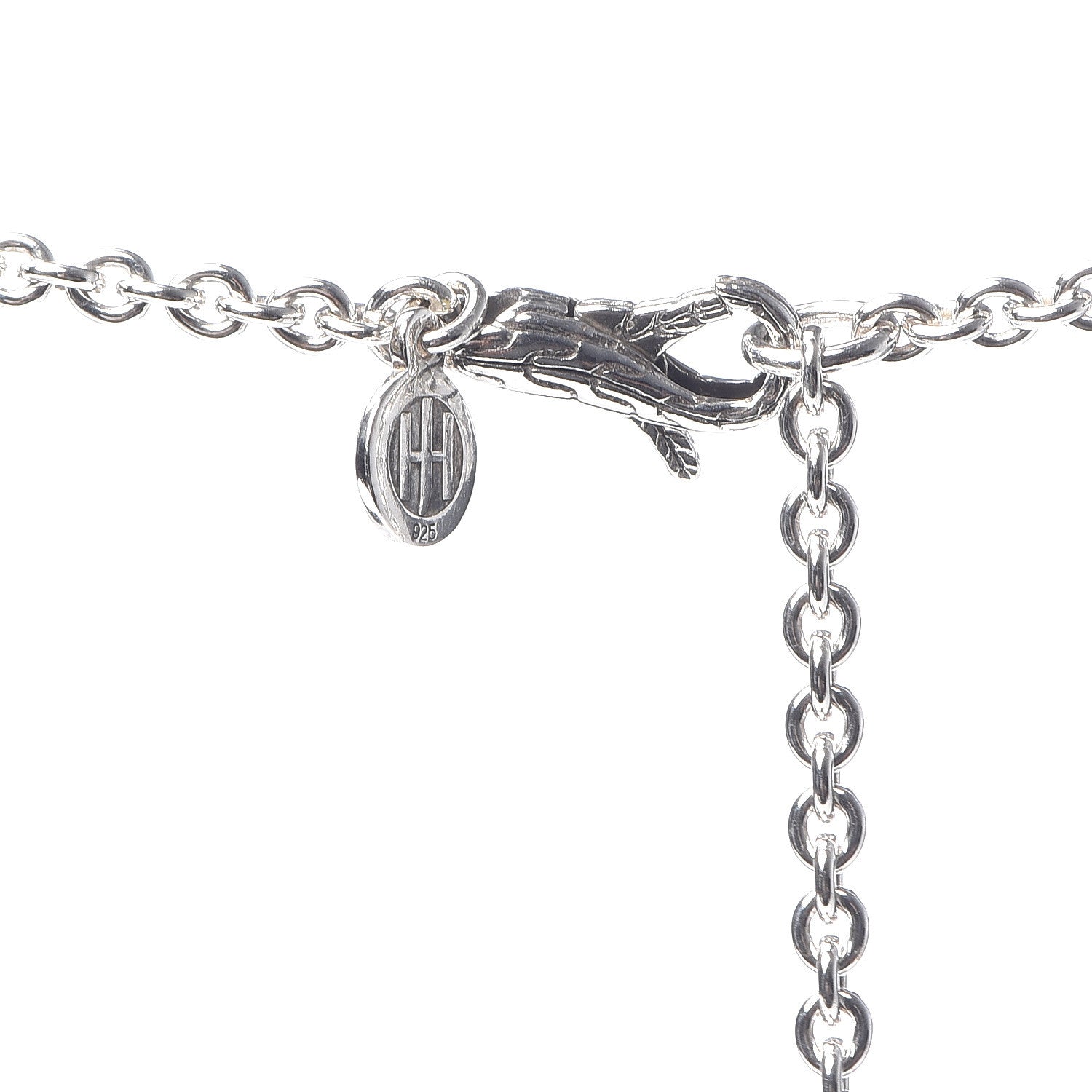 John Hardy Sterling Silver Classic Chain Wave Necklace 4 of 5