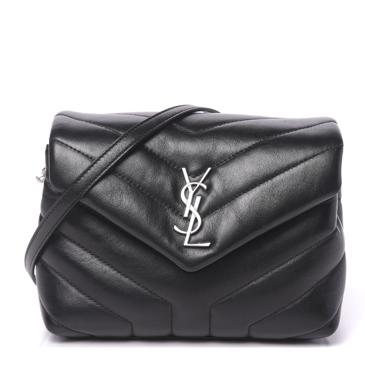 Saint Laurent Calfskin Y Quilted Monogram Toy Loulou Crossbody Bag 1 of 9