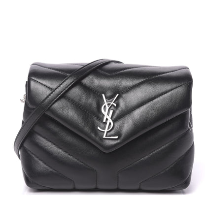 Saint Laurent Calfskin Y Quilted Monogram Toy Loulou Crossbody Bag 1 of 9