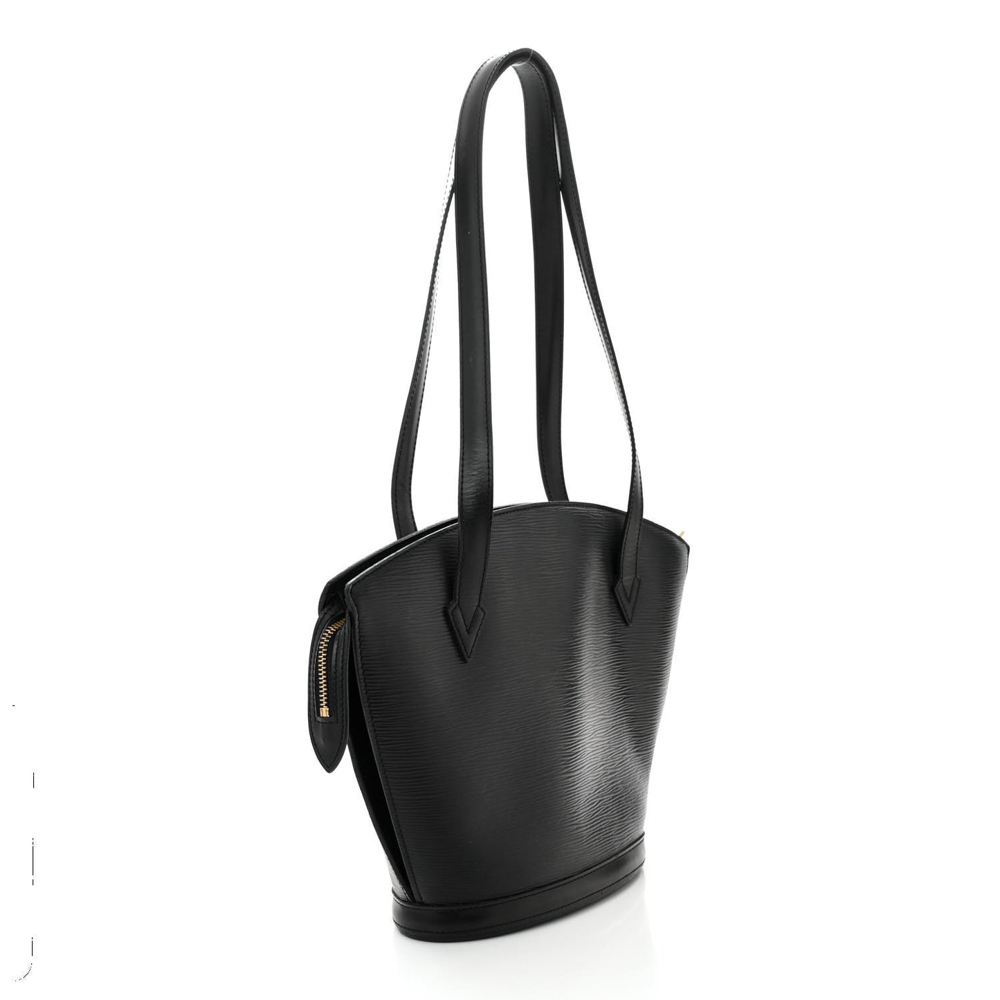 Epi Saint Jacques PM Long Straps Black