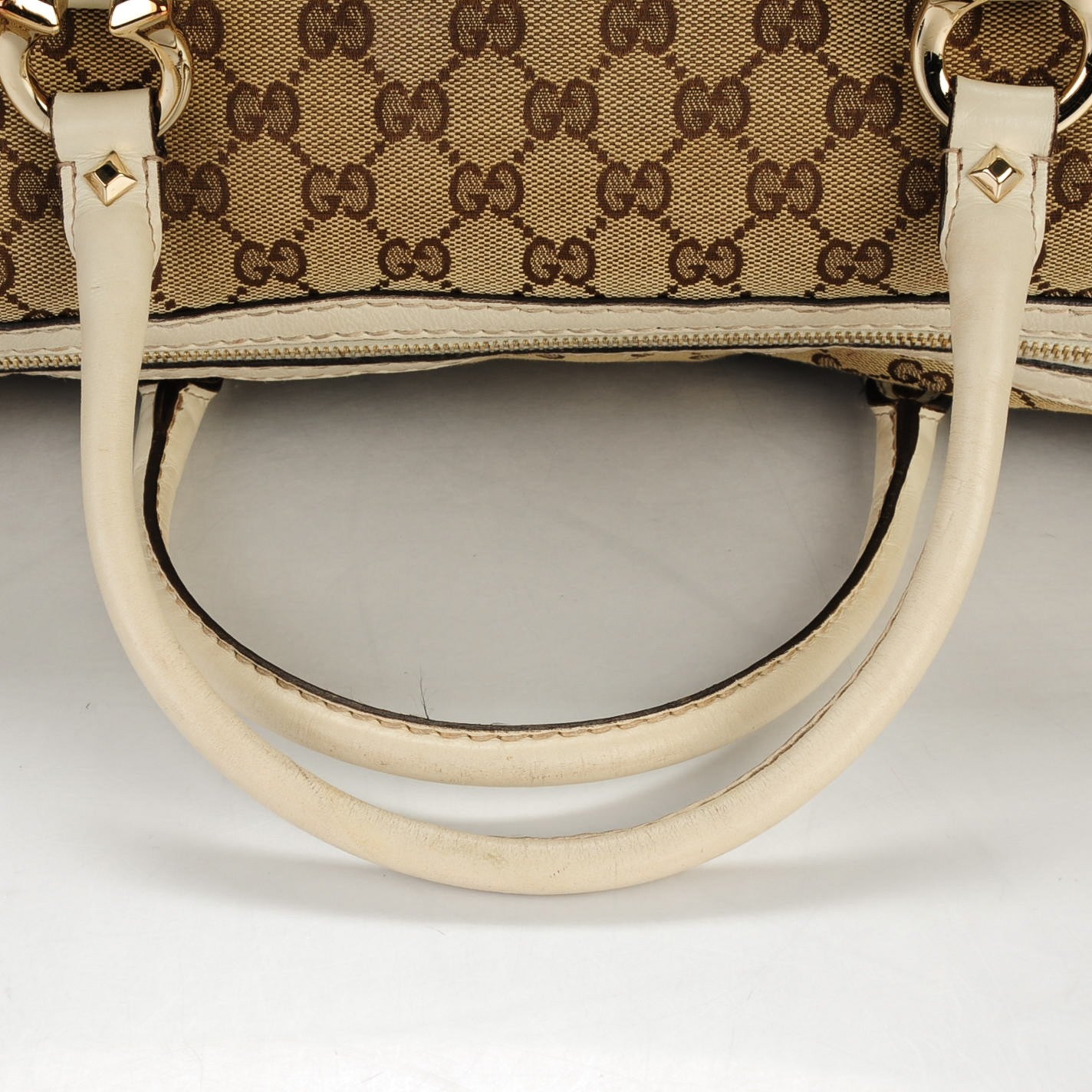 Monogram Horsebit Nail Medium Boston White
