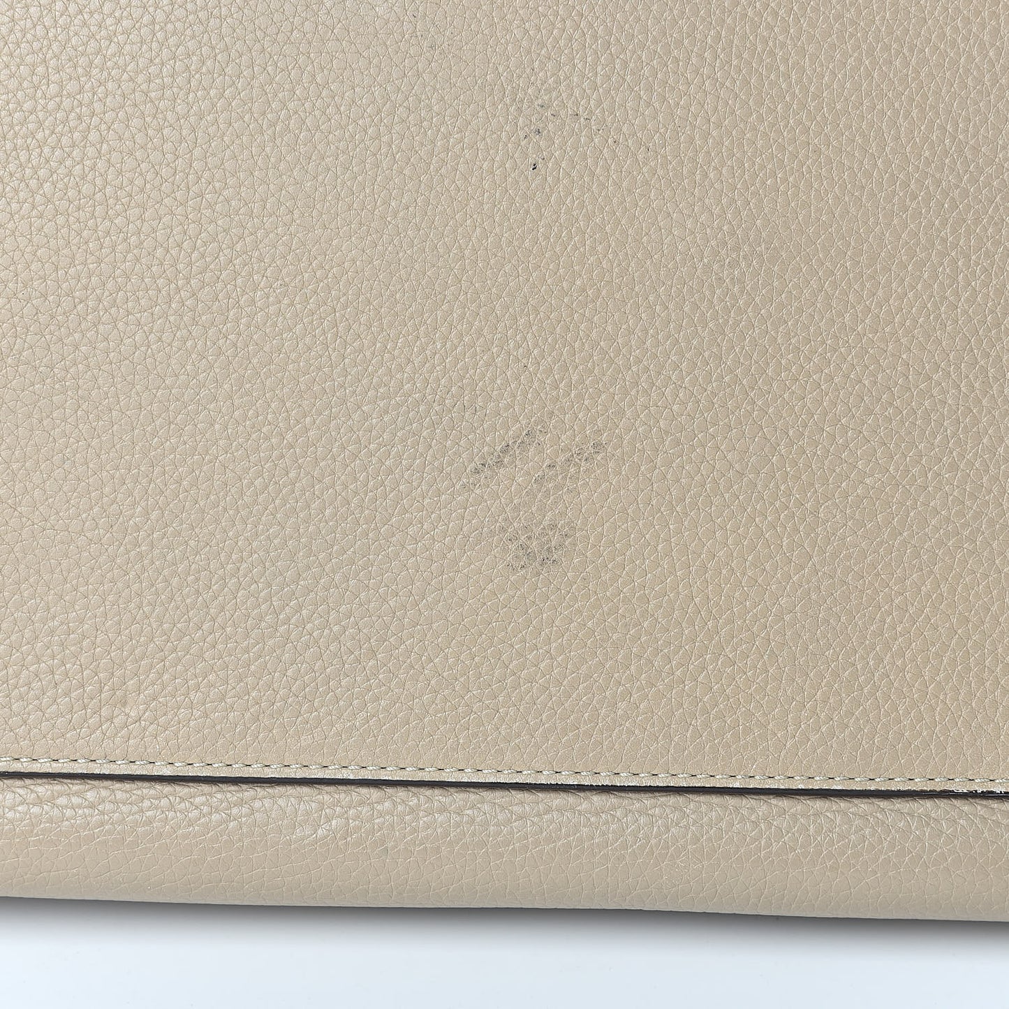 Drummed Calfskin Suede Large Trapeze Dune