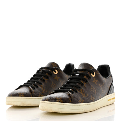 Louis Vuitton Patent Monogram Frontrow Sneakers 39 3 of 10