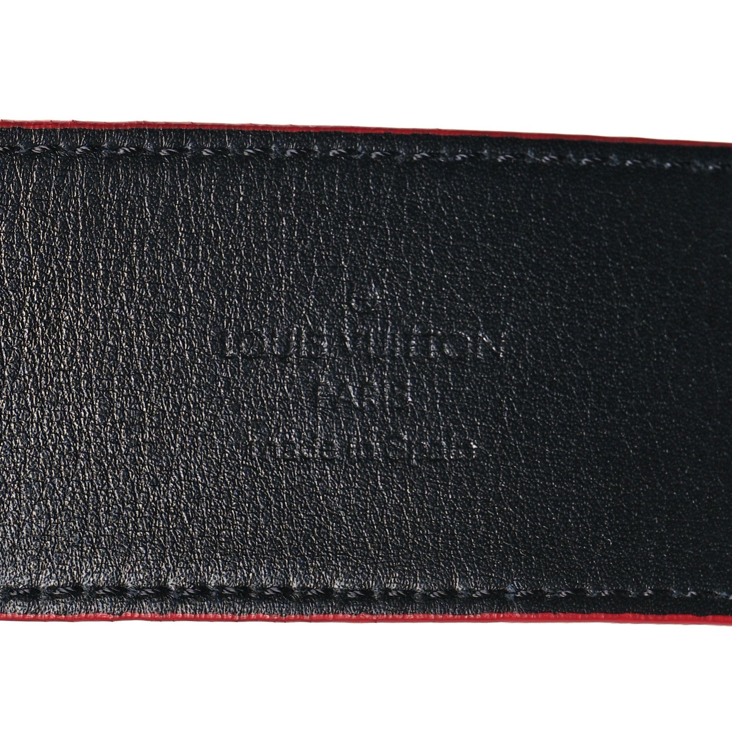 Louis Vuitton X SUPREME Calfskin Monogram 40mm LV Initiales Belt 110 44 Red 5 of 6
