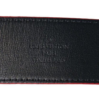 Louis Vuitton X SUPREME Calfskin Monogram 40mm LV Initiales Belt 110 44 Red 5 of 6