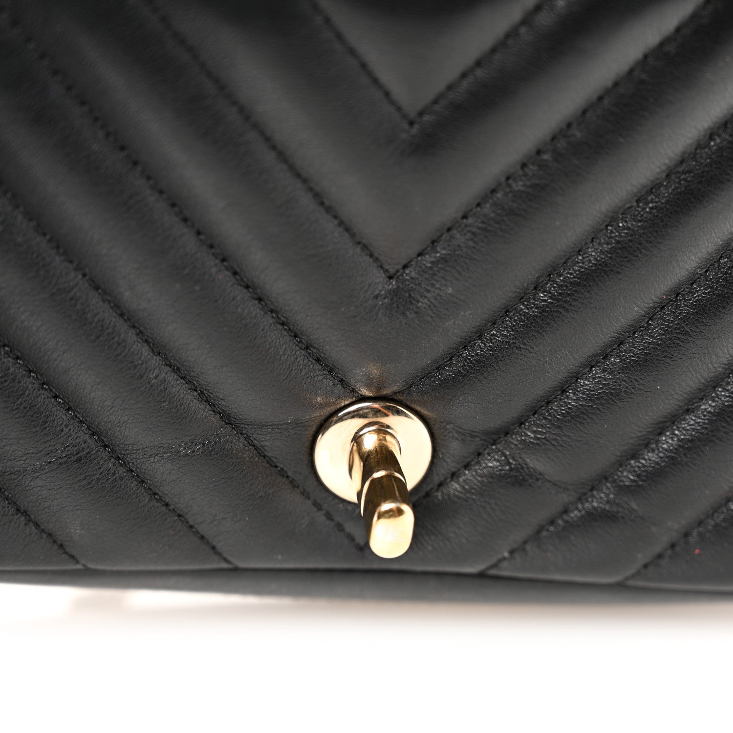 Chanel Calfskin Chevron Quilted Mini Statement Flap Black 11 of 11
