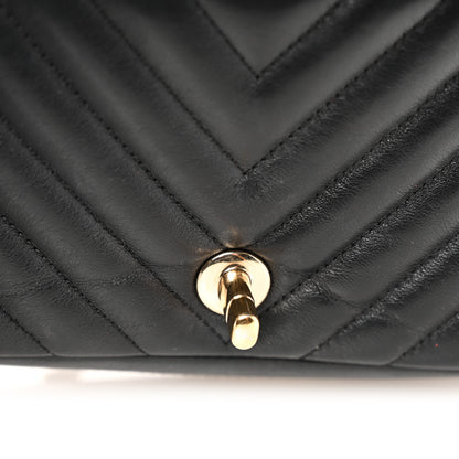 Chanel Calfskin Chevron Quilted Mini Statement Flap Black 11 of 11