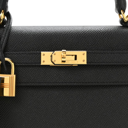 Hermes Epsom Kelly Sellier 25 Black 8 of 11