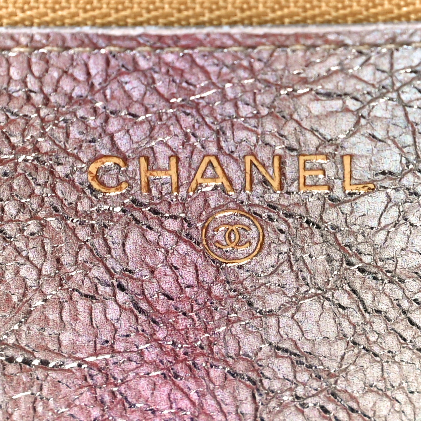 Metallic Goatskin Quilted 2.55 Reissue Wallet on Chain WOC Multicolor