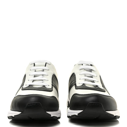 Gucci Calfskin Womens Interlocking G Sneakers 37 Black White 2 of 10