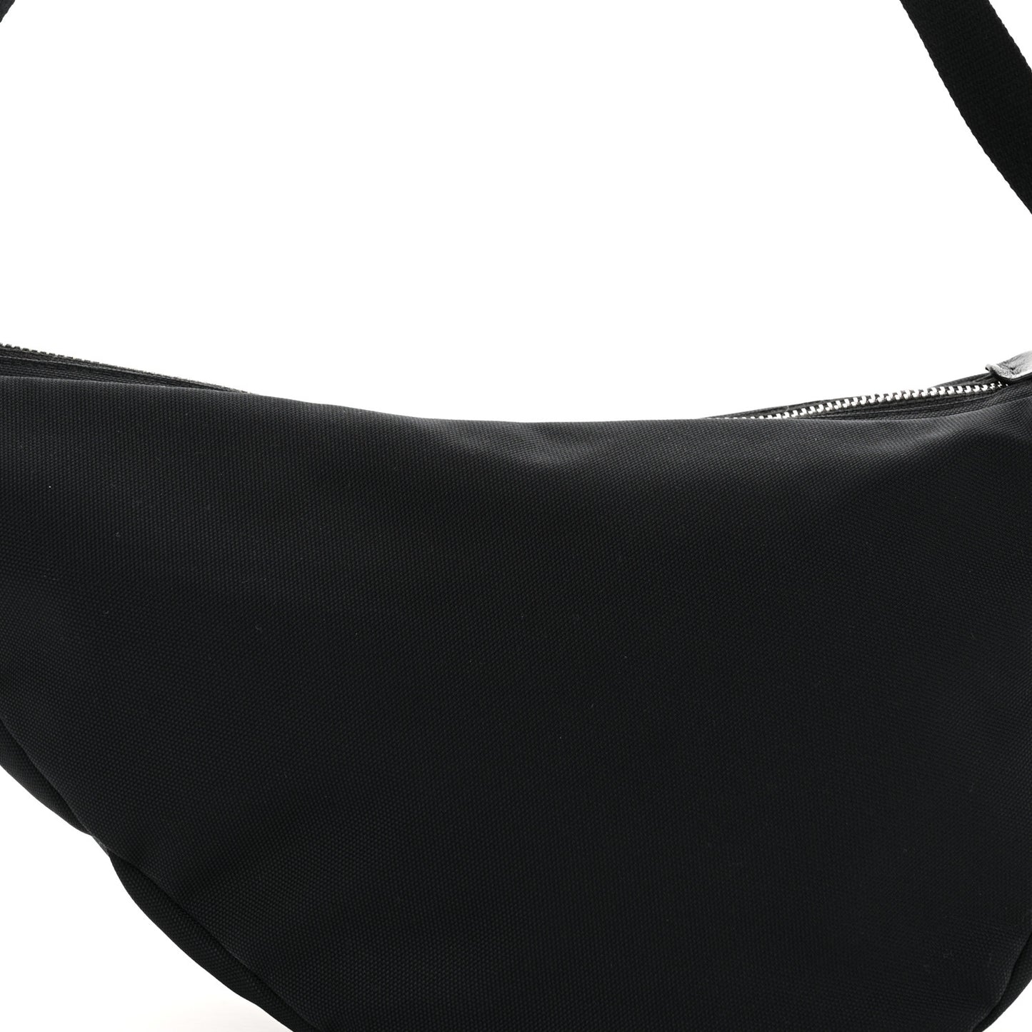 Nylon Slouchy Banana Two Bag Black