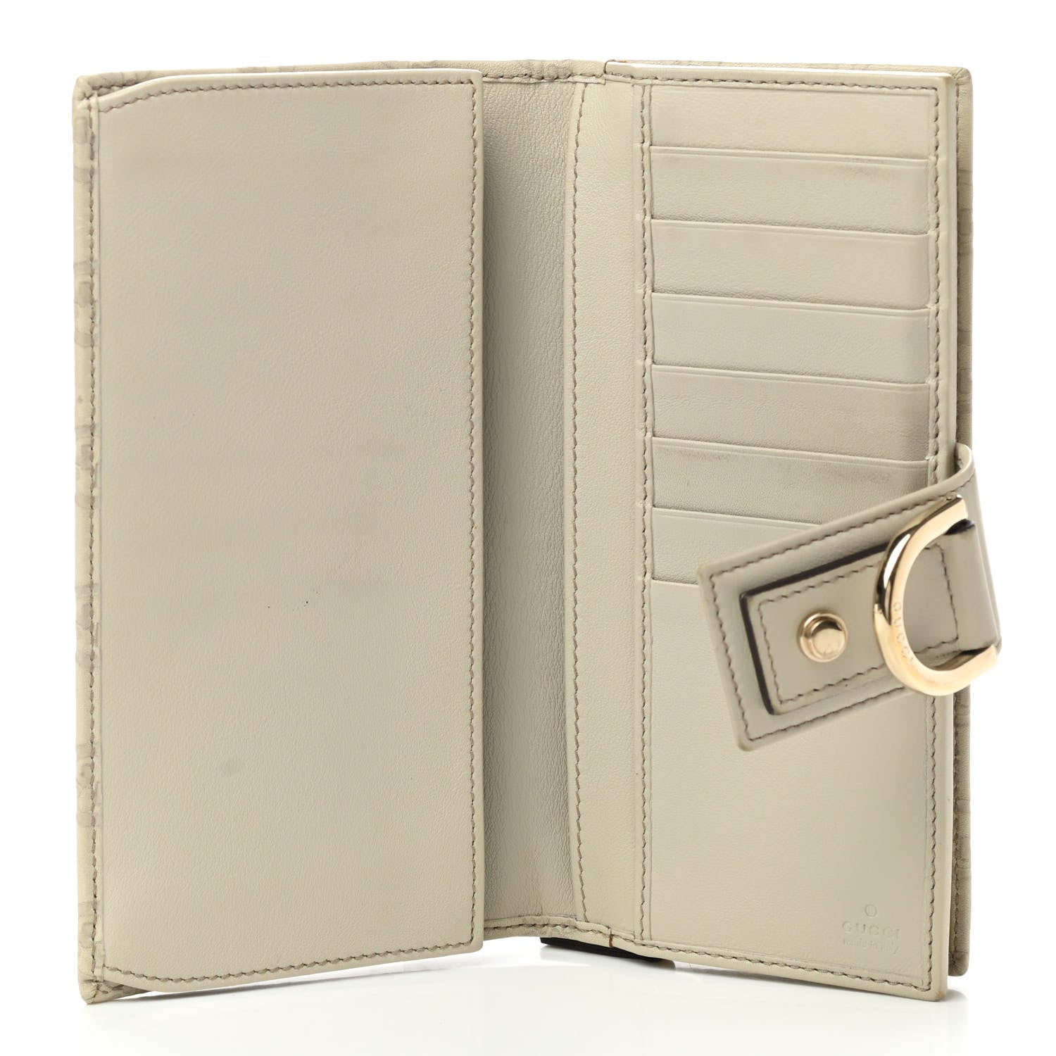 Gucci Guccissima Abbey Continental Wallet Off White 5 of 8