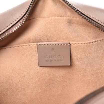 Gucci Calfskin Matelasse Small GG Marmont Chain Shoulder Bag Porcelain Rose 6 of 11