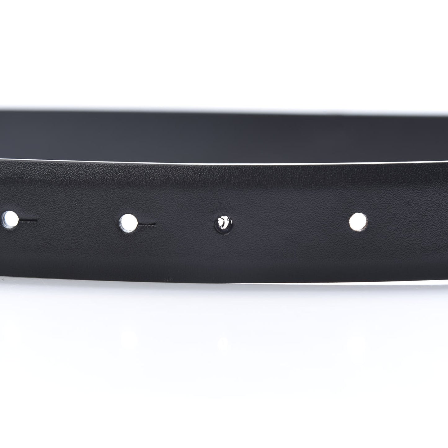 Calfskin CC Chain Logo Belt 90 36 Black