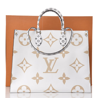 Louis Vuitton Monogram Giant Onthego GM Kaki Beige 11 of 11