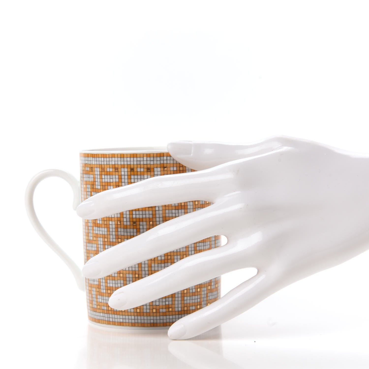 Hermes Porcelain Mosaique au 24 Mug Gold 2 of 5
