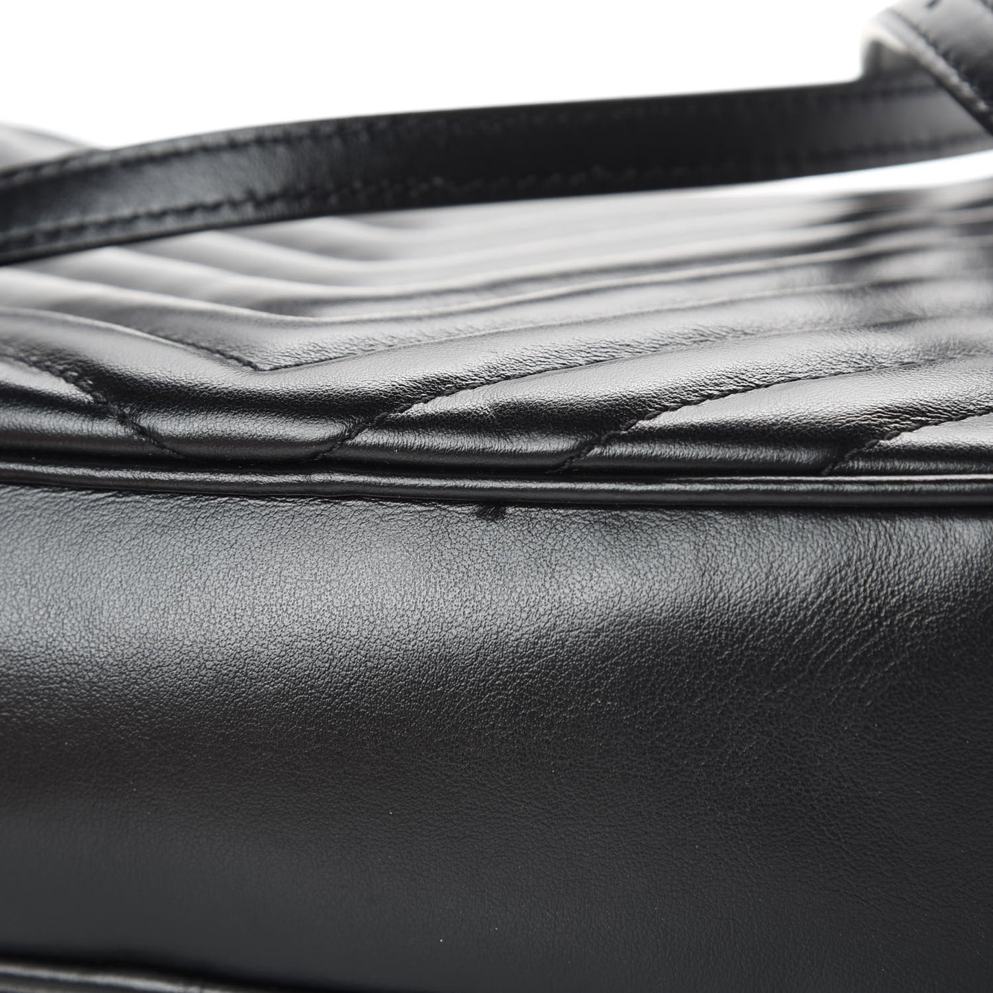 Calfskin Matelasse Monogram Lou Camera Bag Black