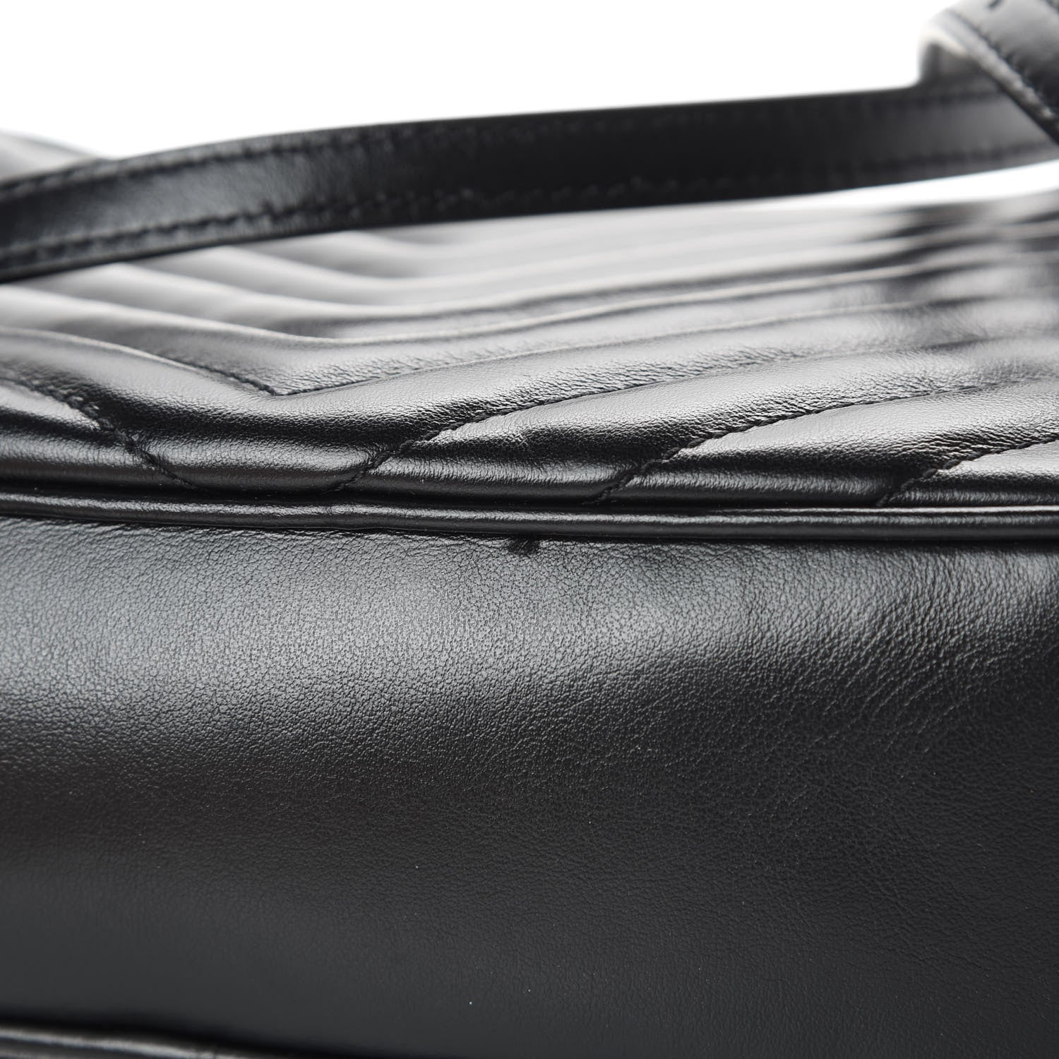 Saint Laurent Calfskin Matelasse Monogram Lou Camera Bag Black 11 of 14
