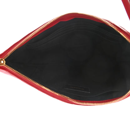 Saint Laurent Calfskin Matelasse Monogram Cassandre Tablet Pouch Rouge Eros 5 of 7