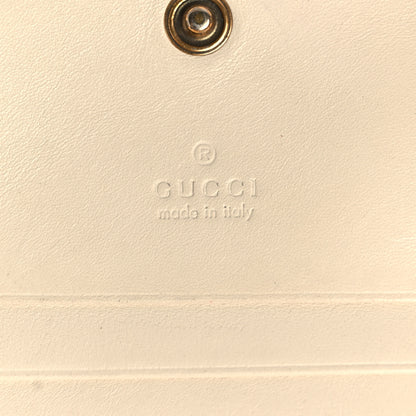 Gucci Calfskin Matelasse GG Marmont Card Case White 5 of 11