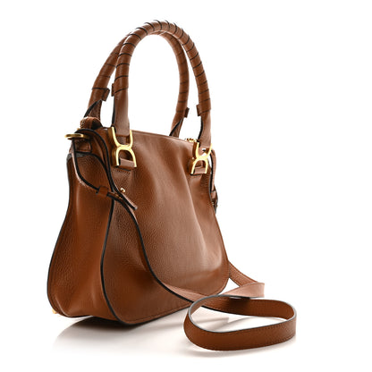 Chloe Calfskin Small Marcie Satchel Tan 3 of 10
