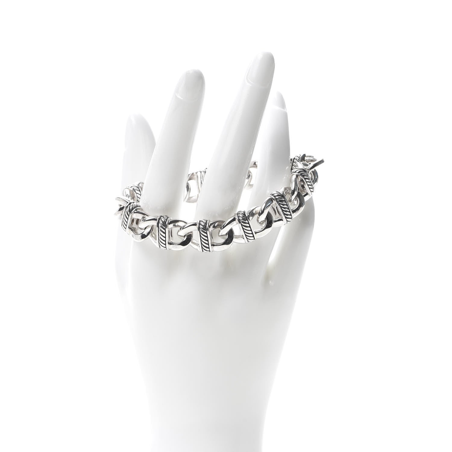 David Yurman Sterling Silver 14mm Madison Curb Cable Link Bracelet 2 of 4