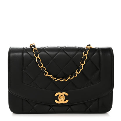 Chanel Lambskin Quilted Small Single Flap Black 1 of 10