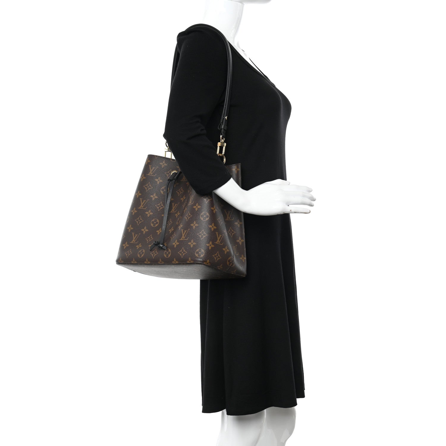 Louis Vuitton Monogram Neonoe MM Black 2 of 11