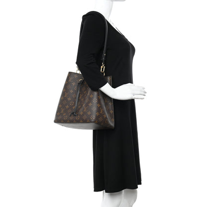 Louis Vuitton Monogram Neonoe MM Black 2 of 11