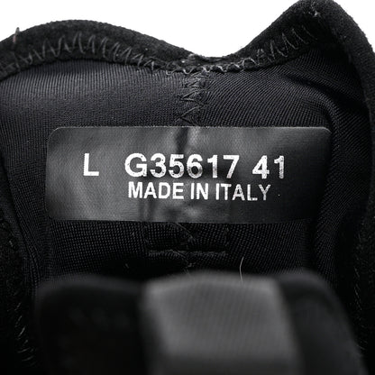 Chanel Velvet Calfskin Mixed Fibers CC Sneakers 41 Black 6 of 17