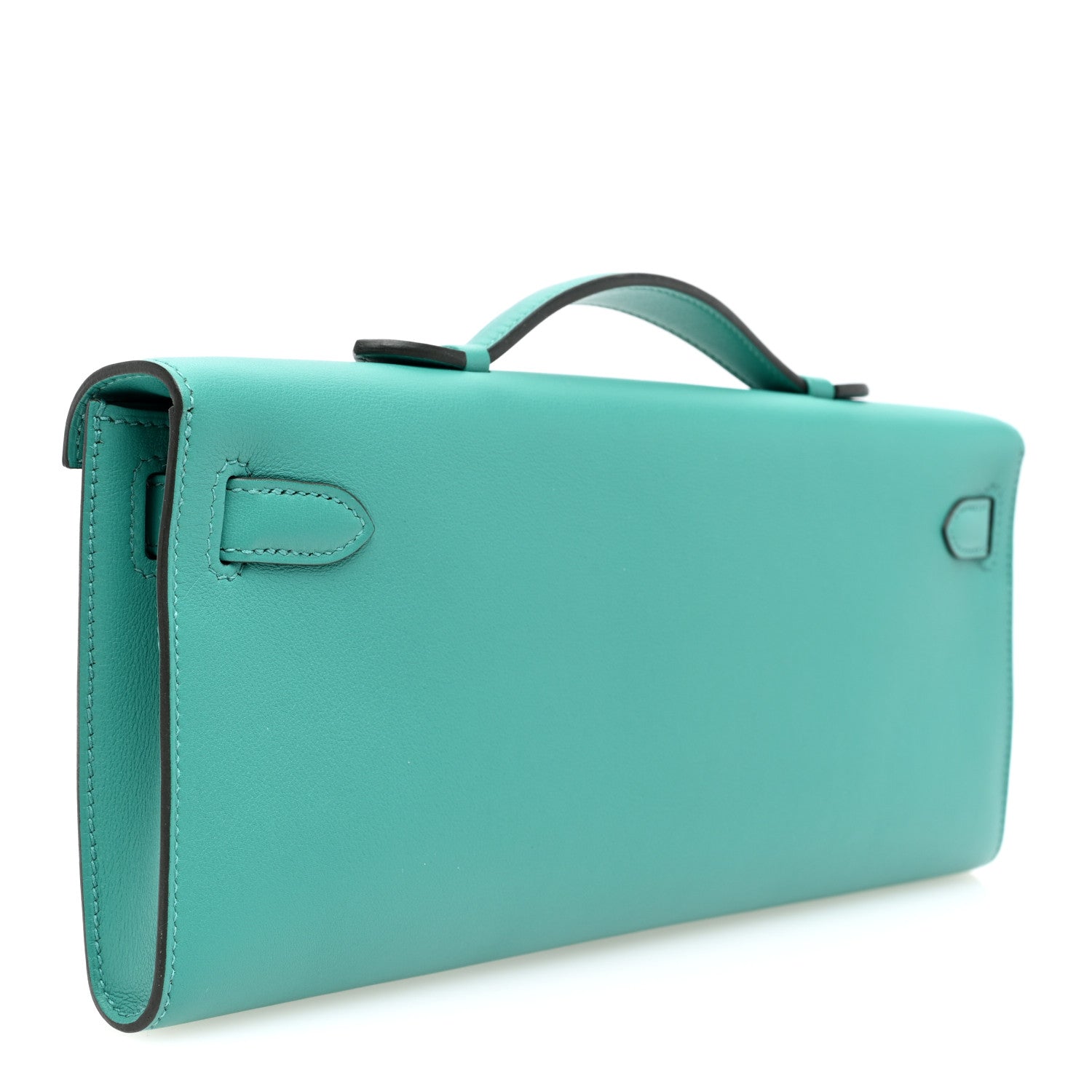 Hermes Swift Kelly Cut Clutch Pochette Vert Verone 3 of 11