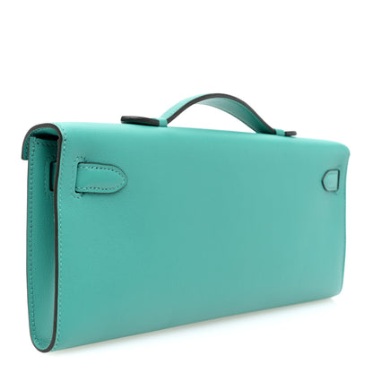 Hermes Swift Kelly Cut Clutch Pochette Vert Verone 3 of 11