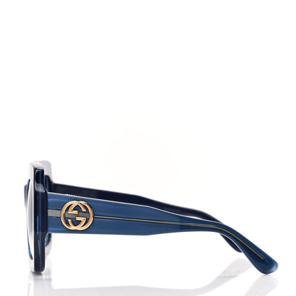 Gucci Acetate Square Web Frame GG0178S Sunglasses Navy 3 of 9