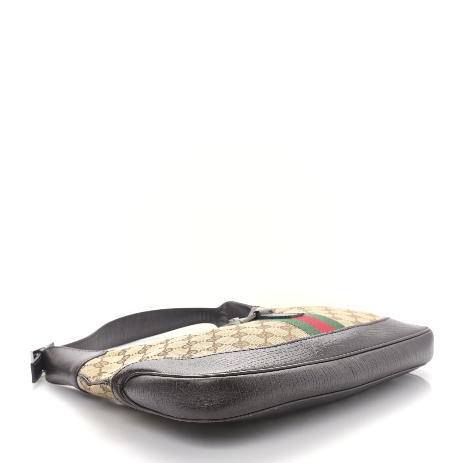 Gucci Monogram Web Jackie O Hobo Dark Brown 4 of 9
