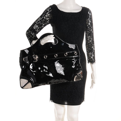 Gucci Patent Romy Medium Tote Black 2 of 8